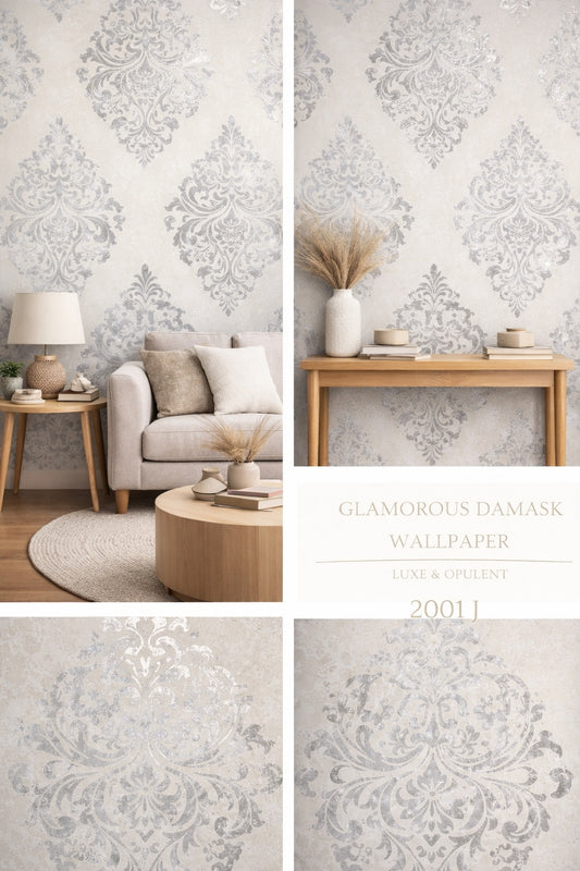 Glamorous Damask Wallpaper (Free Installation)