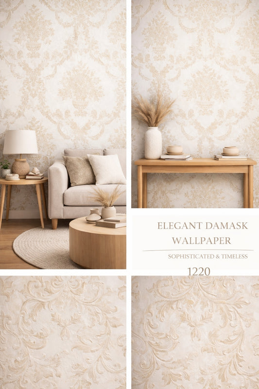 Elegant Damask Wallpaper (Free Installation)