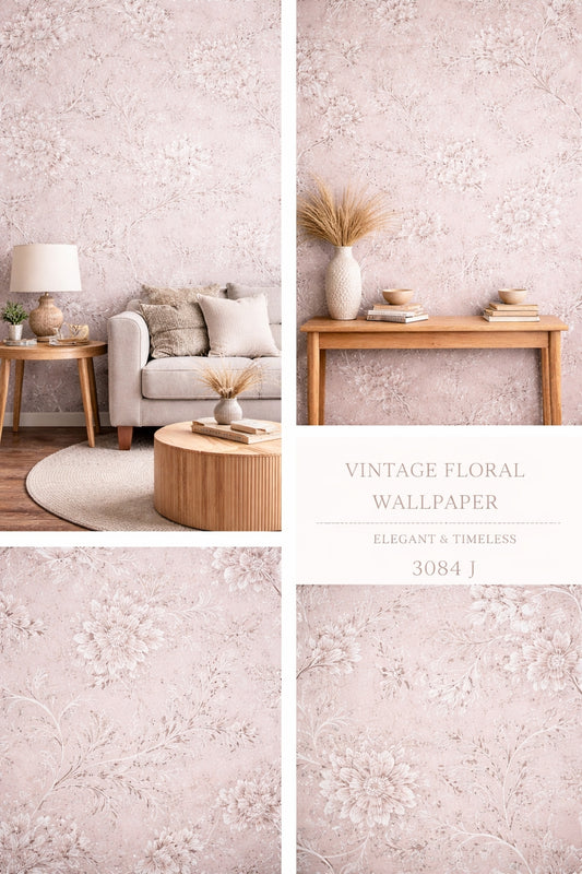 Vintage Floral Wallpaper (Free Installation)
