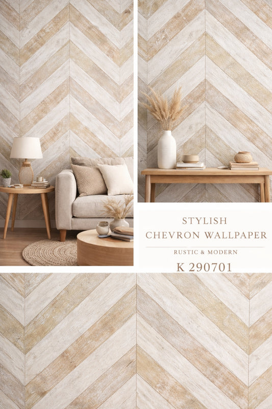 Stylish Chevron Wallpaper (Free Installation)