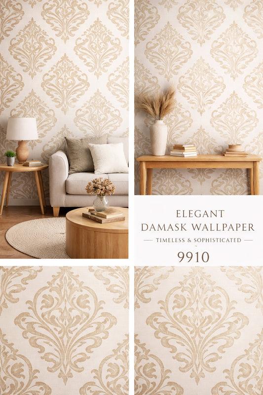 Elegant Damask Wallpaper (Free Installation)