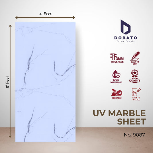 uv 9087 Dorato UV Marble Sheet No. 9087 – Premium Waterproof Decorative Wall Panel (4ft x 8ft | 3mm Thickness)