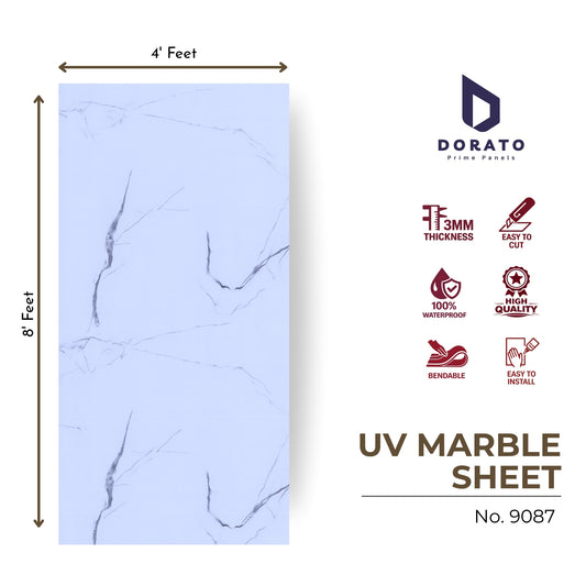 uv 9087 Dorato UV Marble Sheet No. 9087 – Premium Waterproof Decorative Wall Panel (4ft x 8ft | 3mm Thickness)